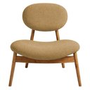 Ver imagem 4 de Poltrona Decorativa Yves Base Madeira Castanho Camel - Nexta Casa