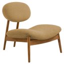 Ver imagem 1 de Poltrona Decorativa Yves Base Madeira Castanho Camel - Nexta Casa
