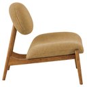 Ver imagem 5 de Poltrona Decorativa Yves Base Madeira Castanho Camel - Nexta Casa