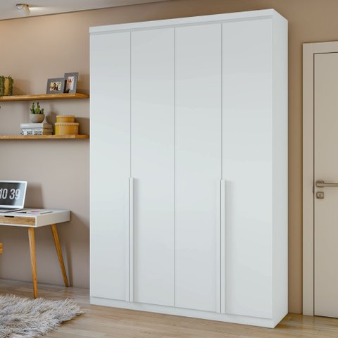 Guarda-roupa Solteiro 4 Portas 2 Gavetas Alonzo 100% MDF