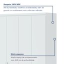 Ver imagem 3 de Guarda-roupa Solteiro 4 Portas 2 Gavetas Alonzo 100% MDF