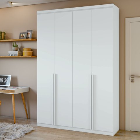 Guarda-roupa Solteiro 4 Portas 2 Gavetas Alonzo 100% MDF