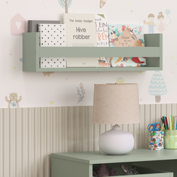 Prateleira para Livros Infantil em Mdf Plancasa:verde Jade - 2