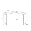 Ver imagem 2 de Mesa de Escritório Bela em L 118x90cm - Xingu Móblis