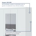 Ver imagem 2 de Guarda-roupa Solteiro com Espelho 4 Portas 2 Gavetas Alonzo 100% MDF