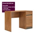 Ver imagem 4 de Escrivaninha 1 Porta 1 Gaveta Office Bélgica - Amendola/grafito