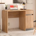 Ver imagem 1 de Escrivaninha 1 Porta 1 Gaveta Office Bélgica - Amendola/grafito