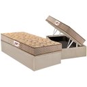 Ver imagem 1 de Conjunto Box Baú Solteiro: Colchão Molas Paropas Compact Ag 65 - D28 Royalle Clean + Base Crc