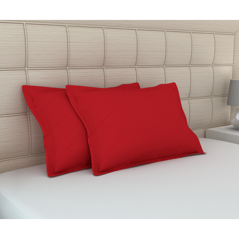 Fronha Matelassê Zono Enxovais Vermelho