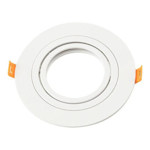 Spot de Embutir Redondo Branco Ar70 Direcionável Plano 13cm Dl152ar70w Bella