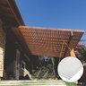 Kit Policarbonato Cristal 4mm 5,00m X 2,00m - Perfis Bronze - 4