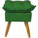 Ver imagem 3 de Kit 2 Puff Decorativo Quadrado para Sala Quarto Penteadeira Recepção Alice Pé Palito Castanho Suede