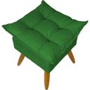 Ver imagem 5 de Kit 2 Puff Decorativo Quadrado para Sala Quarto Penteadeira Recepção Alice Pé Palito Castanho Suede