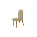 Ver imagem 2 de Mesa de Jantar Cone Base Mel Tampo Redondo Off White 1,00 + 4 Cadeiras Beatriz Bege
