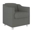 Ver imagem 4 de Kit 2 Poltronas Decorativas Reforçada Consultório Sala Suede Cor:cinza