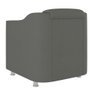 Kit 2 Poltronas Decorativas Reforçada Consultório Sala Suede Cor:cinza - 2
