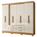 Ver imagem 1 de Guarda Roupa Casal 237cm 8 Portas Archi Freijó/off Z17 - Mpozenato