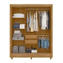 Ver imagem 3 de Guarda Roupa Bolívia 164cm 7 Portas Freijó Cinza com Espelho Moval