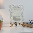 Ver imagem 4 de Kit 2 Quadros Decorativo MDF 20cm x 28cm para Sala de Estar 10 Mandamentos M01 Branco e Cru - Annie