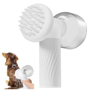 Escova para Banho Espuma Pet Cao Cachorro Gato Animal de Estimaçao Dispenser Automatico USB Bateria 