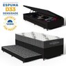 Cama Box Baú com Colchão de Espuma D33 Ortobom Airtech 100 + Auxiliar Unique Solteiro 88cm - 3