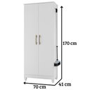 Ver imagem 2 de Armário Multiuso Jade 2 Portas Branco Moval
