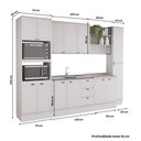 Ver imagem 7 de Cozinha Milla Julie 13 Portas 3 Gavetas MDF 310cm Branco Móveis Carraro