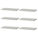 Ver imagem 1 de Kit 6 Prateleiras Branca Suporte Mercado Das Prateleiras