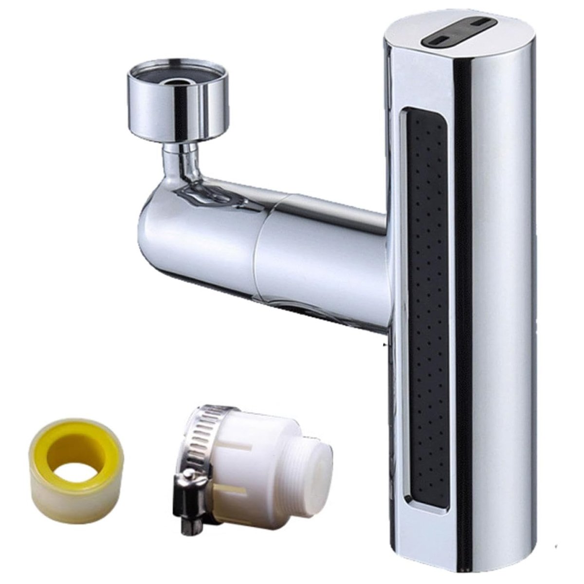 Extensor Torneira Cozinha 4 Modos Adaptador Agua Cascata Alta Pressao Giratorio 360º Ajustavel Limpe - 12