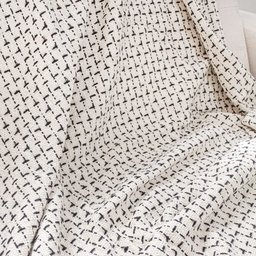 Manta Decorativa para Sala Sofá Poltrona Grande 1.40 X 2.10 Algodão Natural Enfeite Decoração Quarto - 3