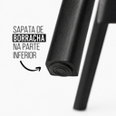 Ver imagem 5 de Kit 2 Cadeiras de Jantar Manuela Madeira Maciça Estofadas Courino Bege Madeira Preta Di Franco