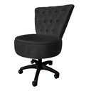 Ver imagem 3 de Poltrona Decorativa Royal Capitone Base Giratória Slk Decor Preto