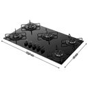Ver imagem 5 de Cooktop 5 Bocas Atlas Milão com Mesa de Vidro e Superacendimento Bivolt