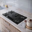 Ver imagem 4 de Cooktop 5 Bocas Atlas Milão com Mesa de Vidro e Superacendimento Bivolt
