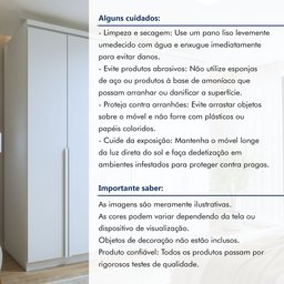 Guarda-Roupa Casal 6 Portas 4 Gavetas Alonzo 100% MDF - 15