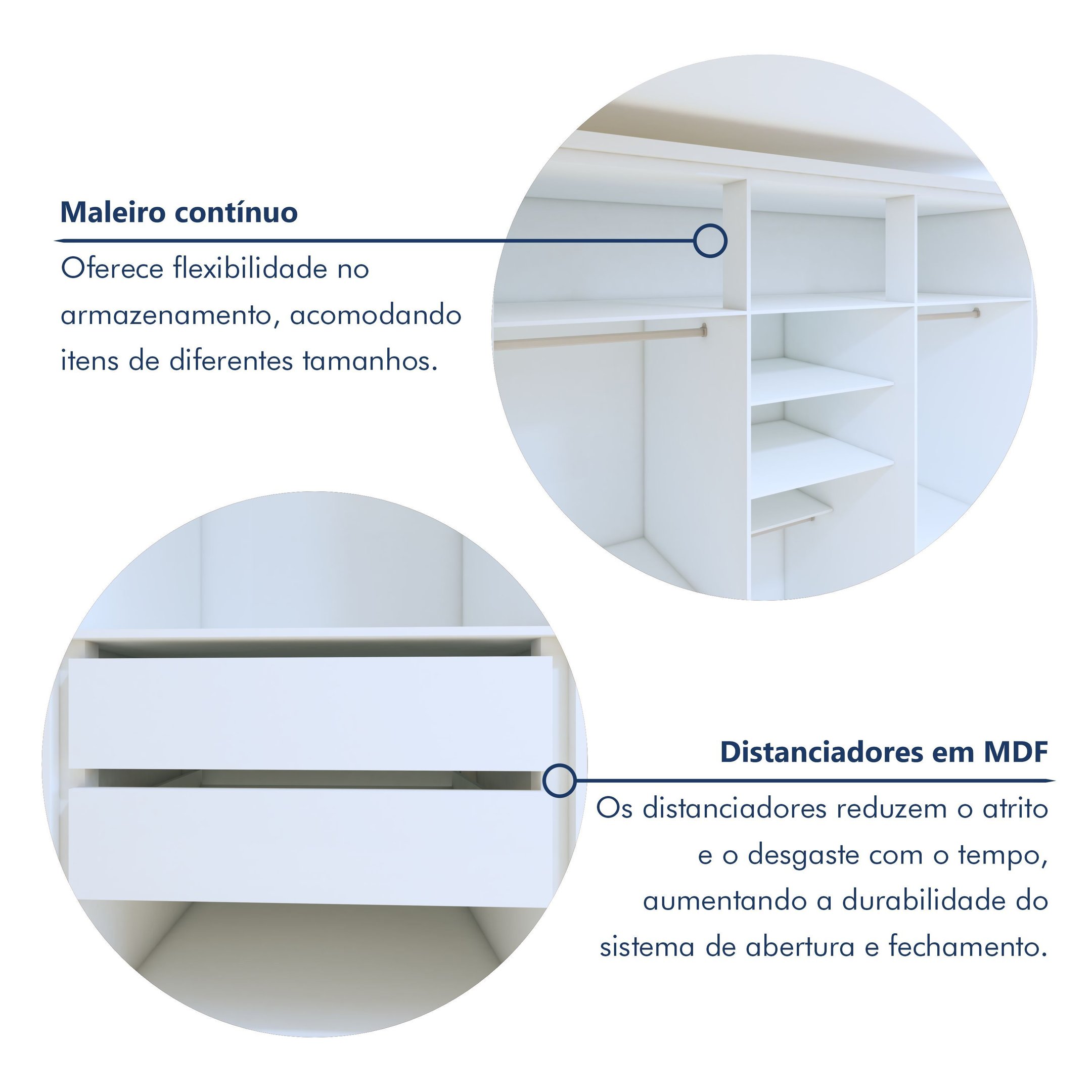 Guarda-Roupa Casal 6 Portas 4 Gavetas Alonzo 100% MDF - 7