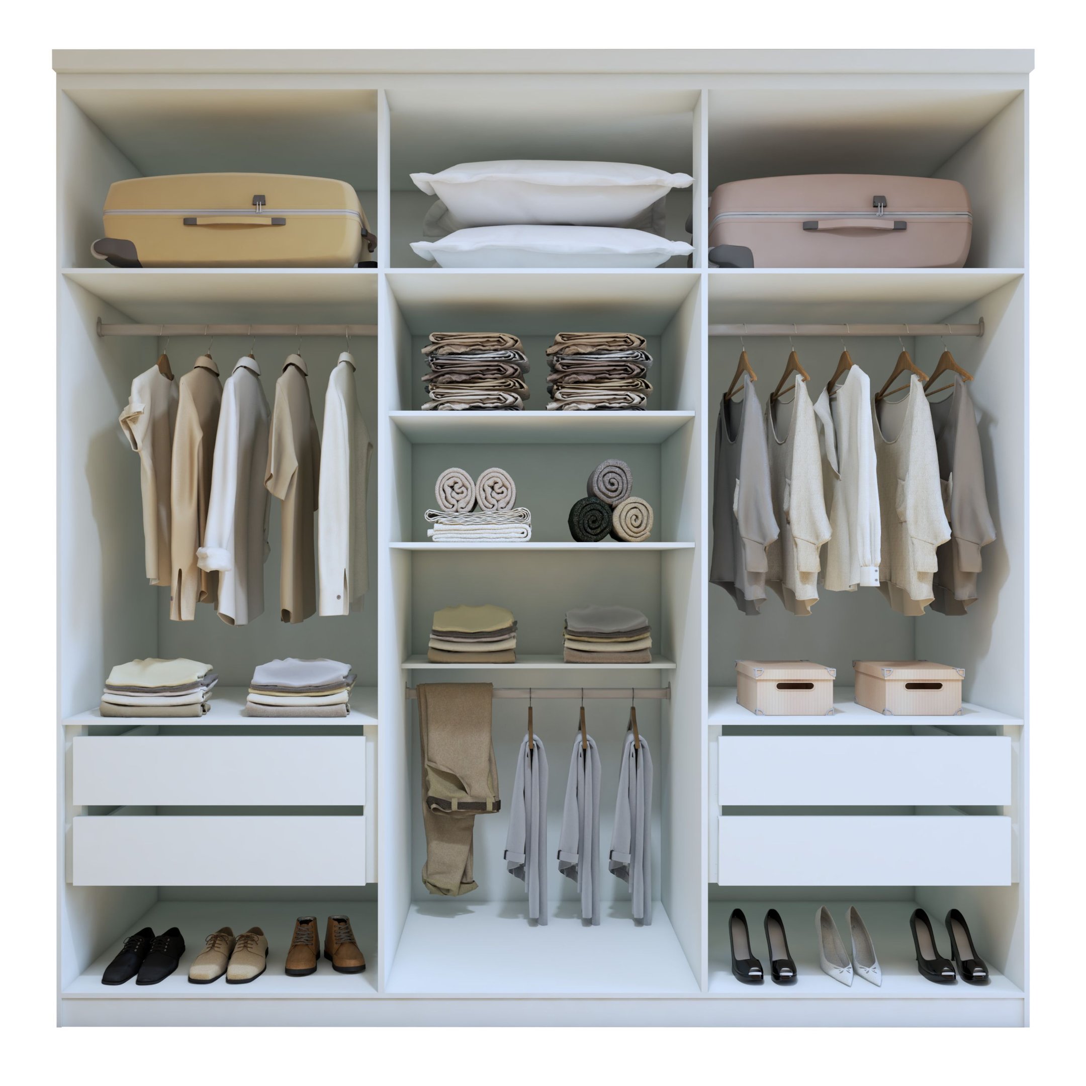 Guarda-Roupa Casal 6 Portas 4 Gavetas Alonzo 100% MDF - 15