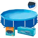 Ver imagem 1 de Piscina com Armação e Capa 5.500 Litros 0,77 X 3 X 3 Metros Mor