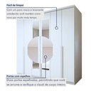Ver imagem 7 de Guarda-Roupa Casal 6 Portas 4 Gavetas com Espelho 100% MDF 230cm Alonzo Branco