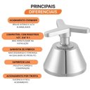 Ver imagem 5 de Acabamento para Banherio C15 1/2", 3/4" e 1" Meber Metais Cromado