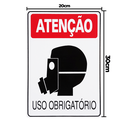 Ver imagem 2 de Combo 6 Placas de Sinalização Atenção Máscara Uso Obrigatório 20x30 Acesso - S-201 F9e