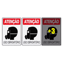 Ver imagem 1 de Combo 6 Placas de Sinalização Atenção Máscara Uso Obrigatório 20x30 Acesso - S-201 F9e
