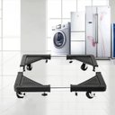 Ver imagem 2 de Suporte com Rodinhas Ajustavel para Geladeira Maquina de Lavar Fogao Eletromestico Base Antiderrapan