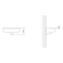 Ver imagem 4 de Lavatório Suspenso Izy 37 Branco Gelo L.100.17 Deca 43x23,5cm