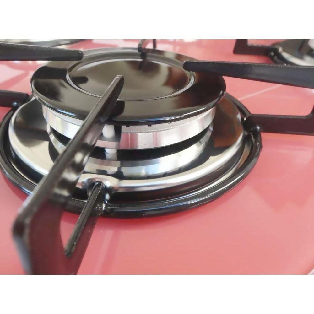 Fogão Cooktop 4 Bocas Ultrachama Rosa Chamalux - 2