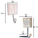 Ver imagem 2 de Kit Banheiro com 2 Toalheiros + Porta Papel Higiênico + Toalheiro Rustico Artesanal Cor Azul