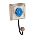 Ver imagem 7 de Kit Banheiro com 2 Toalheiros + Porta Papel Higiênico + Toalheiro Rustico Artesanal Cor Azul