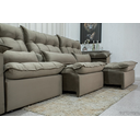 Ver imagem 4 de Sofá Retrátil e Reclinável Ipanema 2,10m em Tecido Veludo C/ 03 Módulos - Montagem Inclusa