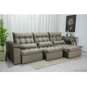 Ver imagem 2 de Sofá Retrátil e Reclinável Ipanema 2,10m em Tecido Veludo C/ 03 Módulos - Montagem Inclusa