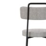 Cadeira de Jantar Ster com Acabamento em Linho Cinza - Belliv Decor - 6